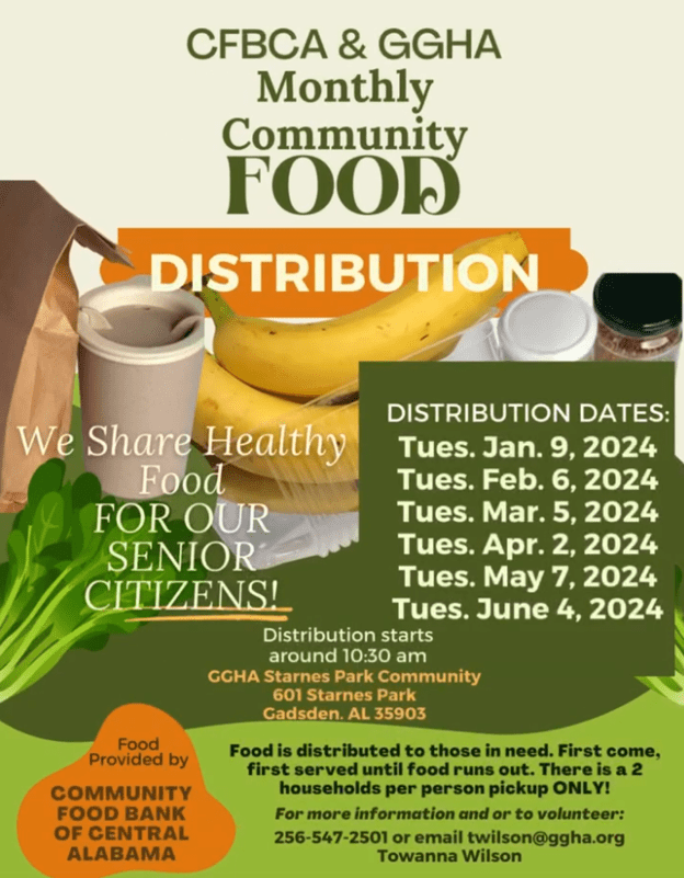 Food Box Distribution Greater Gadsden Housing Authority