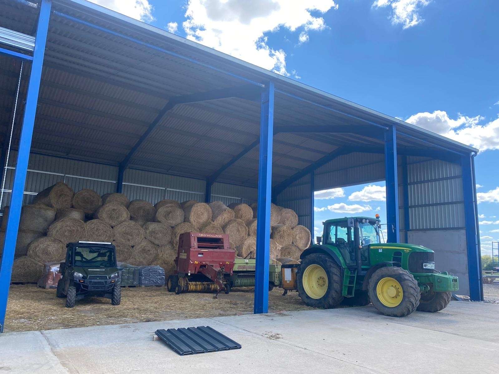 Straw Barn in Cambridgeshire Steel Framed Buildings & Agricultural