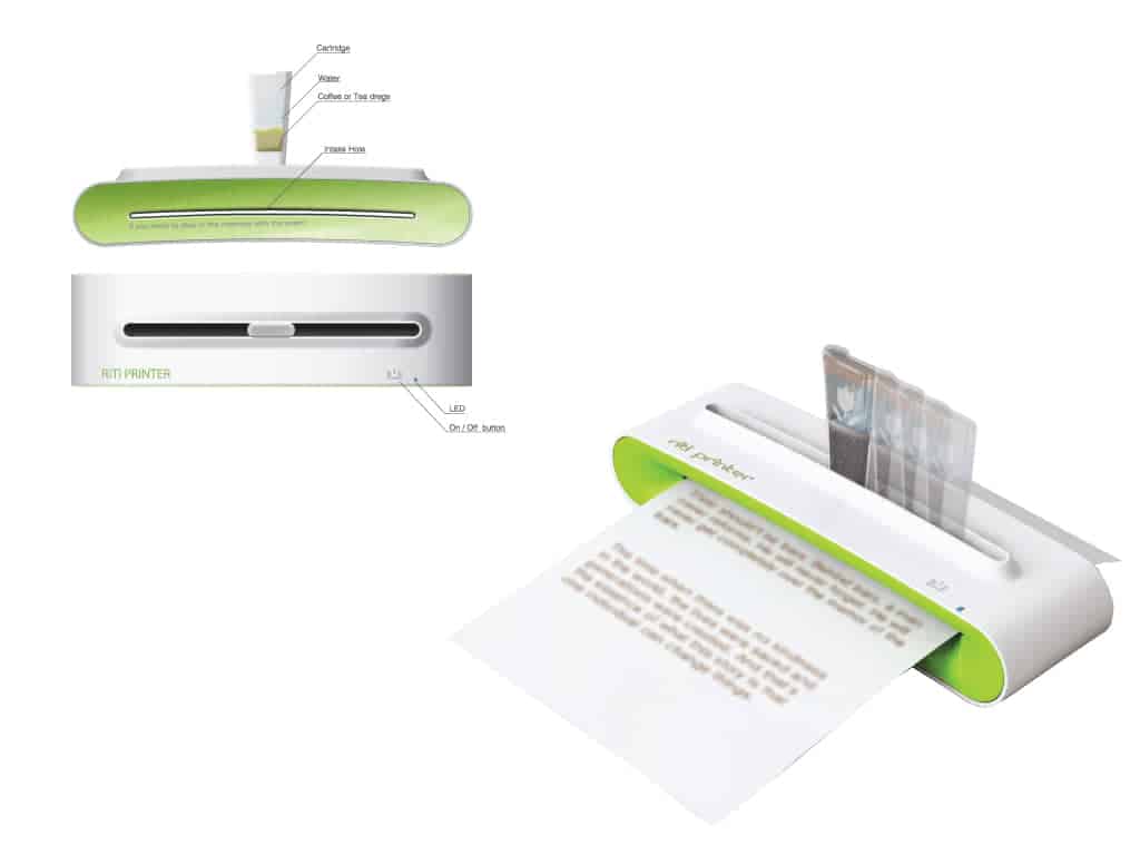 EcoFriendly Printer RiTi Suggests Coffee And Tea Instead Of Ink gHacks Tech News