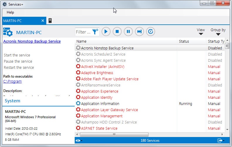 Advanced Services Manager for Windows gHacks Tech News