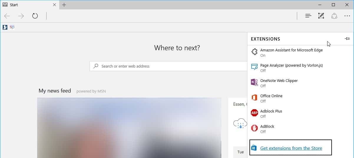 How to install Microsoft Edge extensions gHacks Tech News