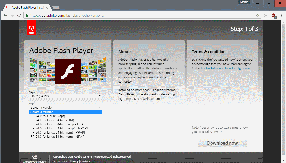 After Ignoring Linux For Years, Adobe Releases Flash 24 For Linux - Ghacks Tech News