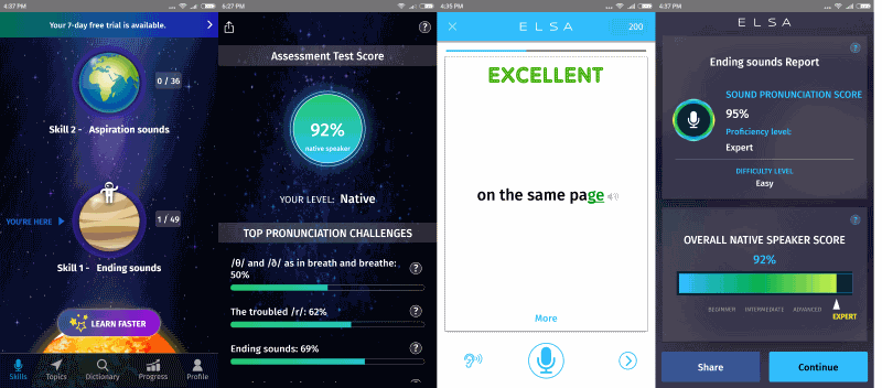 Improve your English Pronunciation with ELSA Speak for Android gHacks