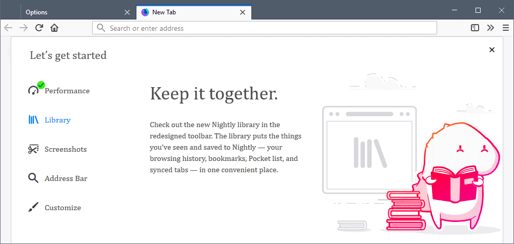 Mozilla may move Firefox New Tab Page settings to Home Preferences page