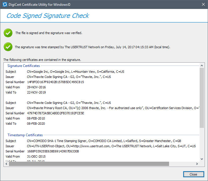 How to verify Digital Signatures of programs in Windows gHacks Tech News