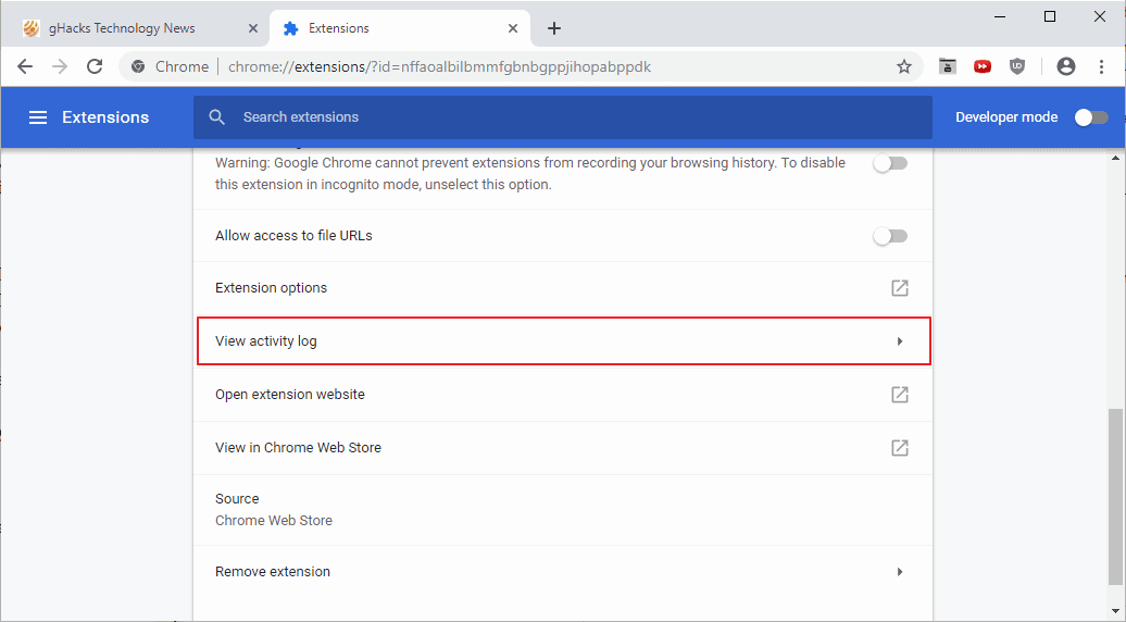 Google chrome history file designstudioops