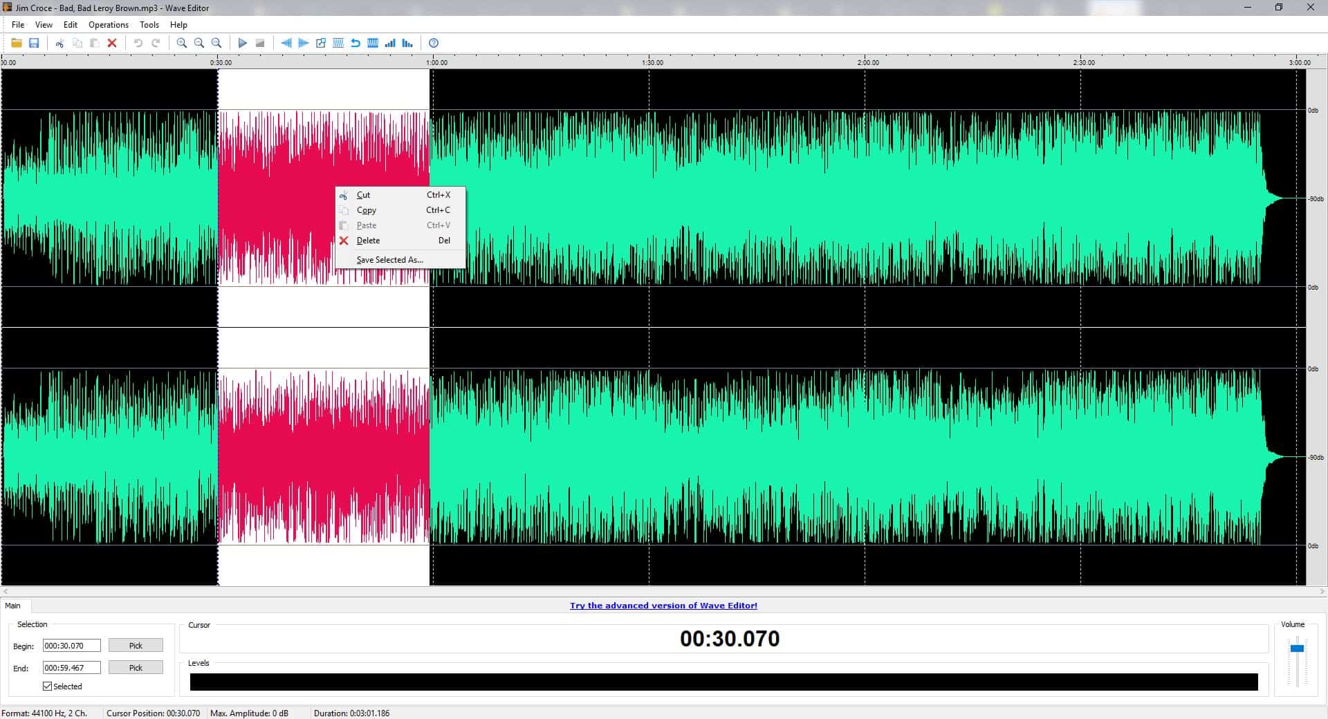 Wave Editor is a free and userfriendly audio editing program for