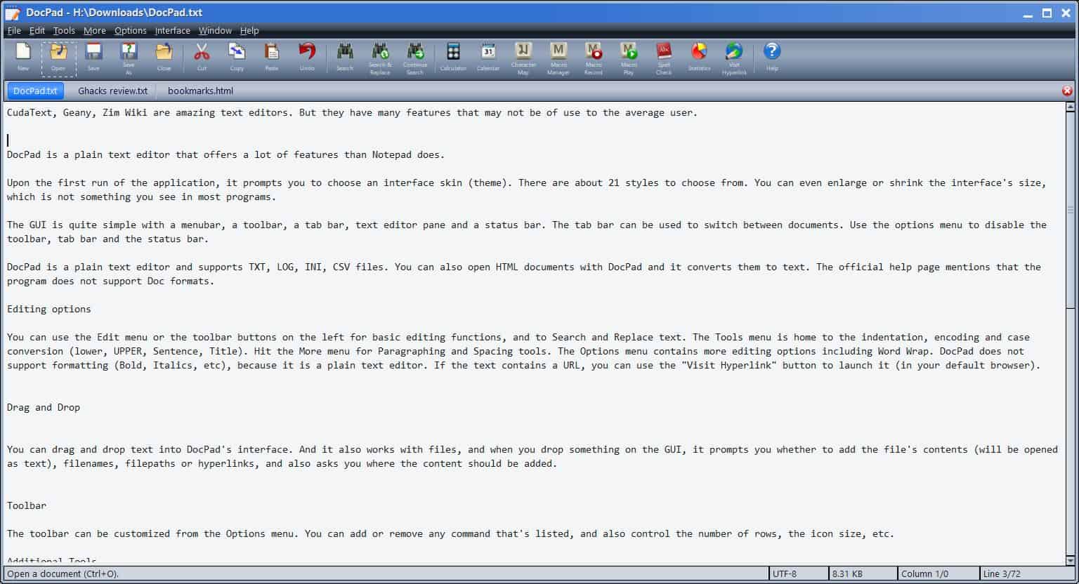 DocPad is a highly customizable plain text editor for Windows gHacks DocPad is a highly customizable plain text editor for Windows gHacks