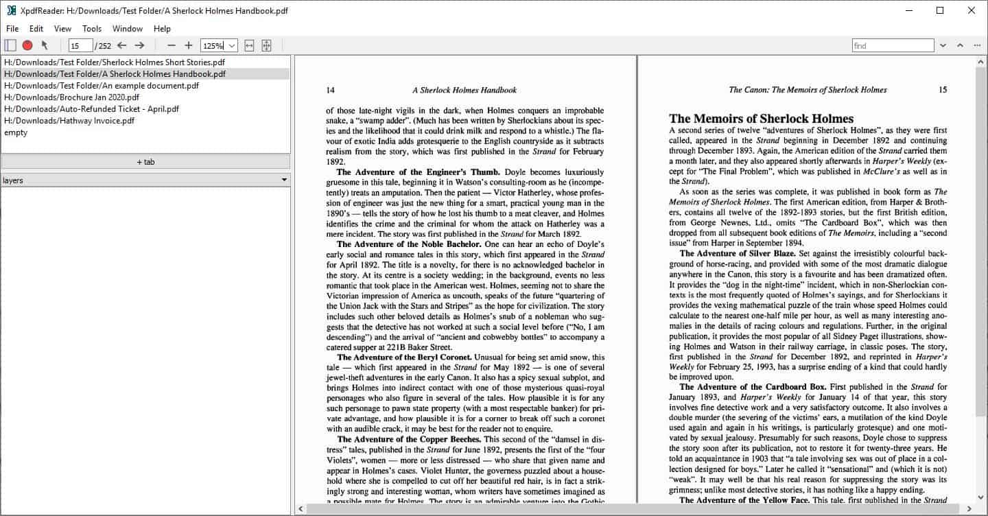 XpdfReader is an open source PDF reader for Windows and Linux gHacks