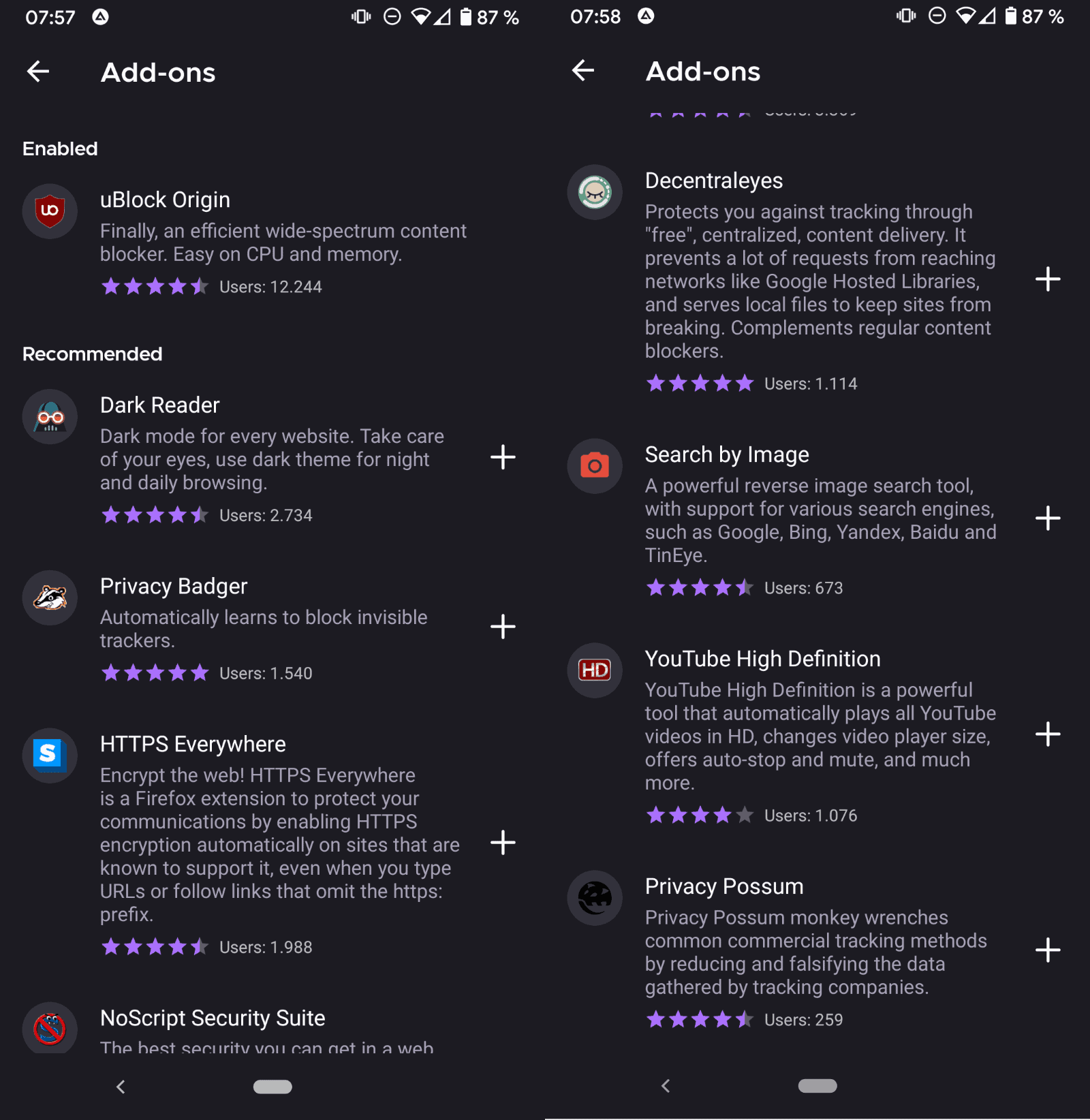 Asap Gaming Addon List 2023 Https://Www.ghacks.net/Wp-Content/Uploads/2020/08/Firefox-Android-Addons.png