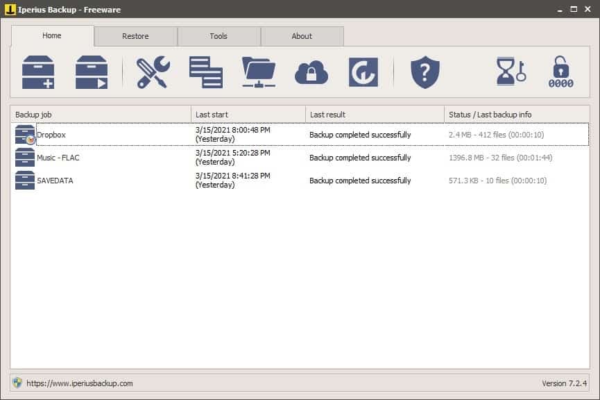 Iperius Backup is a userfriendly program for backing up your files and