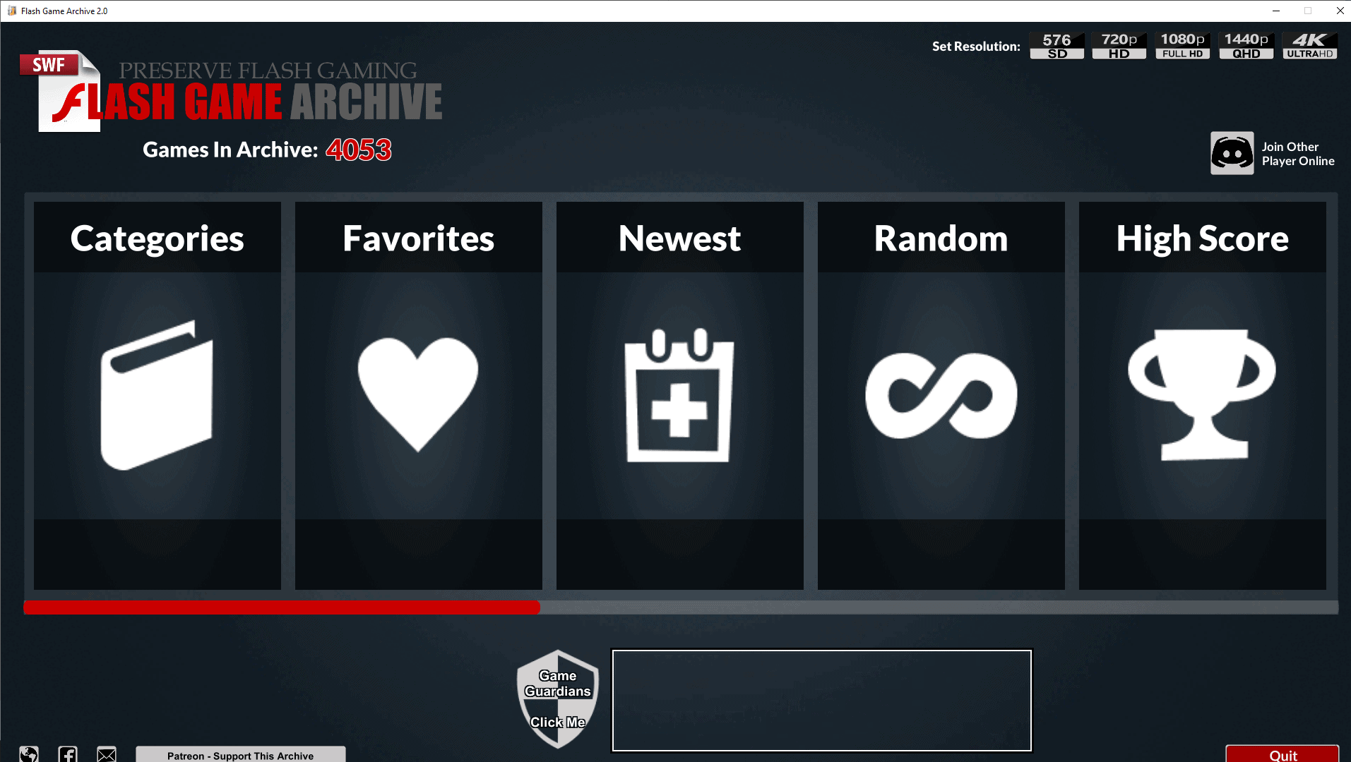 Flash Game Archive lets you play thousands of Flash Games on your