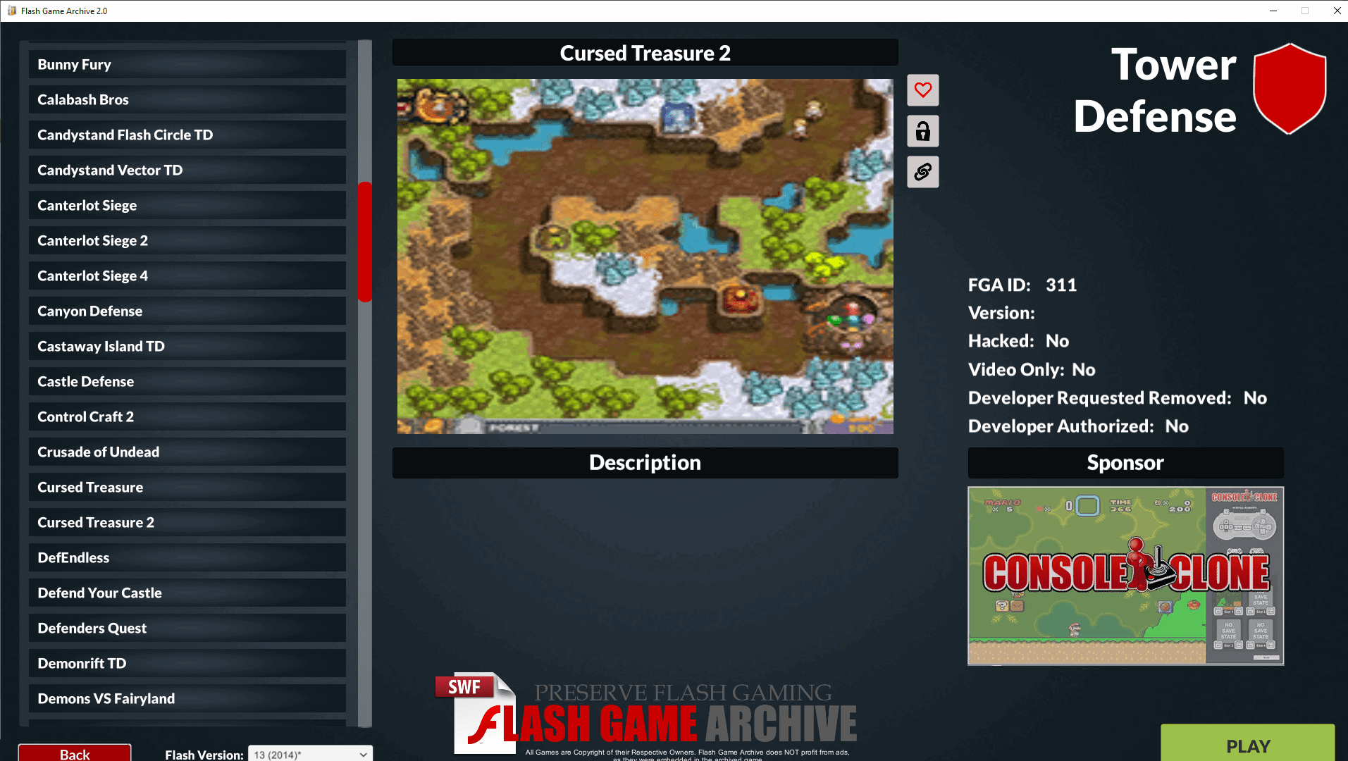 Flash Game Archive lets you play thousands of Flash Games on your
