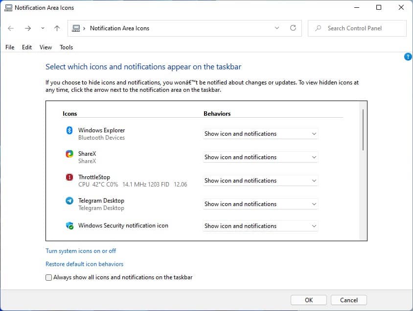 Here's how to manage system tray icons in Windows 11 gHacks Tech News