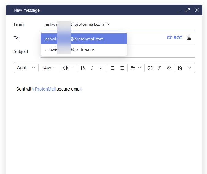 Proton mail email address kartaca