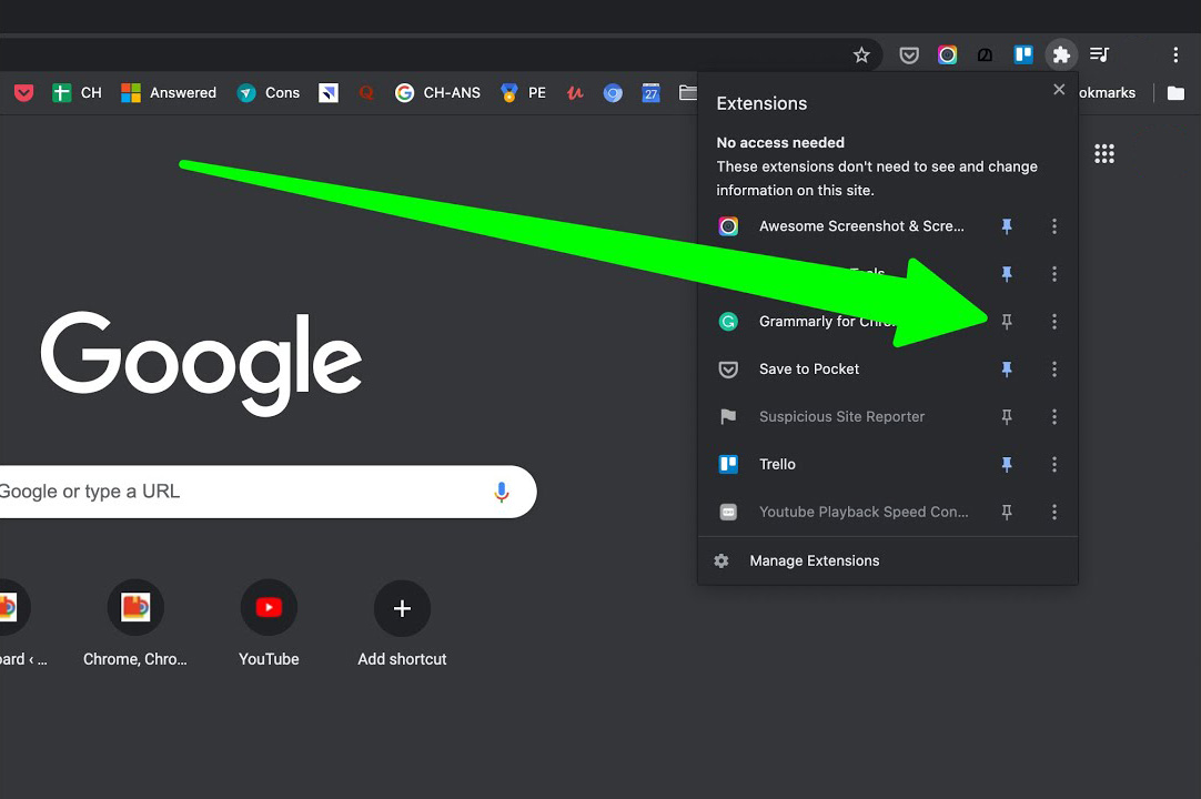 Google Chrome Pinning Extensions gHacks Tech News