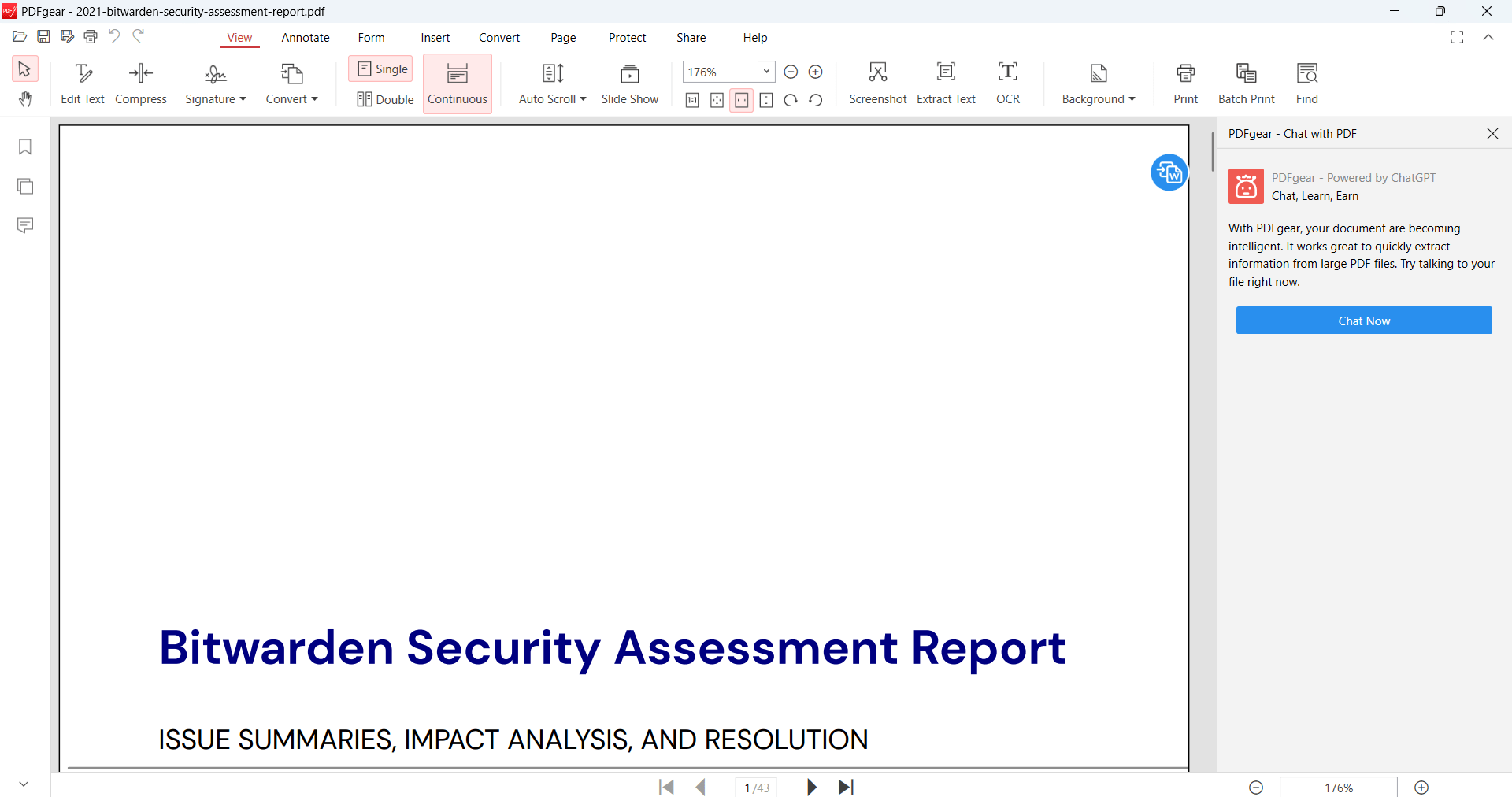 PDFgear PDF Editor with ChatGPT powered Summary function LaptrinhX
