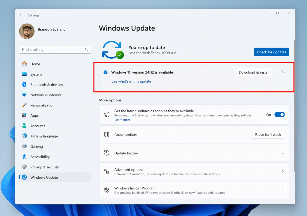 Furlough 2025 Update Windows Microsoft releases Windows 11 24H2 to the Release Preview channel