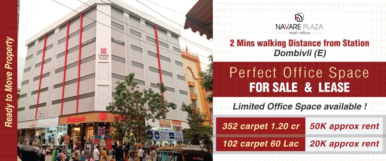 Navare Plaza Commercial Shop, Office Space for sale Dombivli