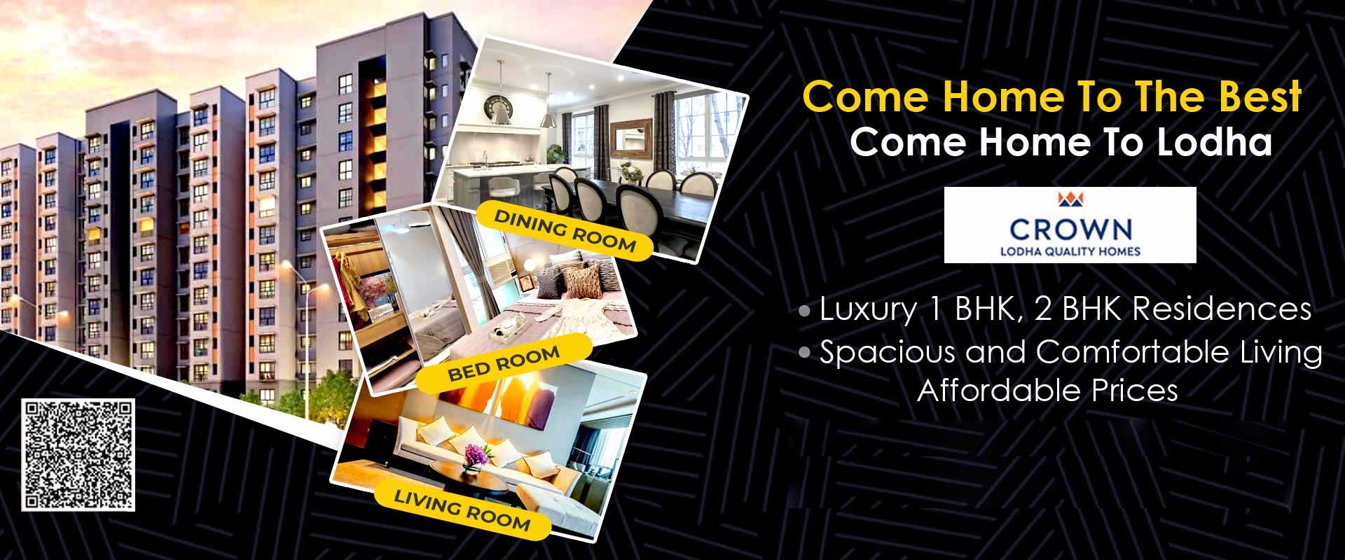 Lodha Crown Dombivli Luxury 1, 2 BHK Flats For Sale