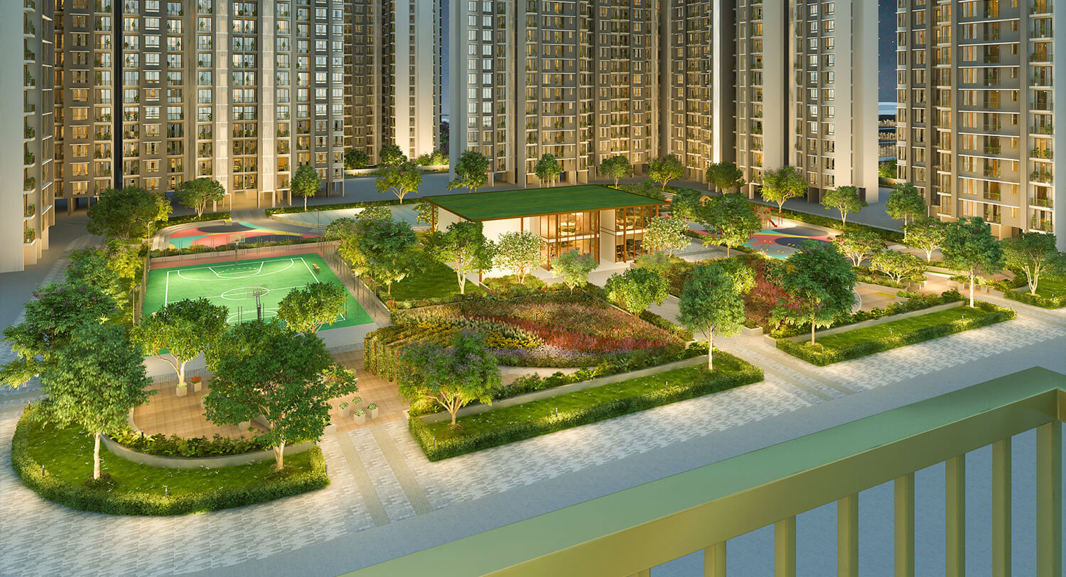 Runwal Garden City 1 & 2 ,3 BHK Flats For Sale At Dombivli