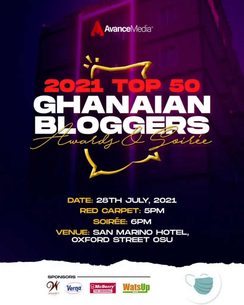 2021 Top 50 Ghanaian Bloggers Top 50 Ghanaian Bloggers Ranking to be