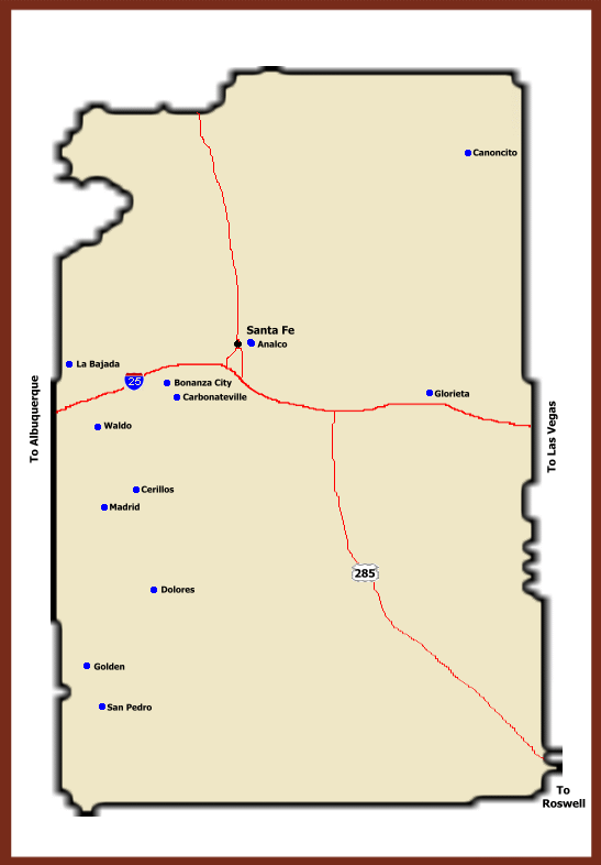 Ghost Towns of New Mexico Santa Fe County New Mexico ghost towns