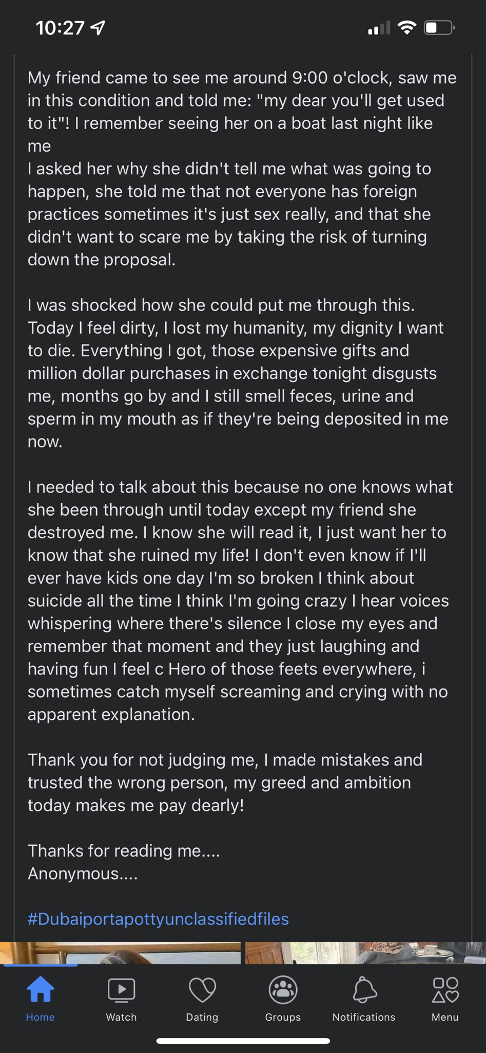 Lady shares horrific Dubai Porta Potty experience