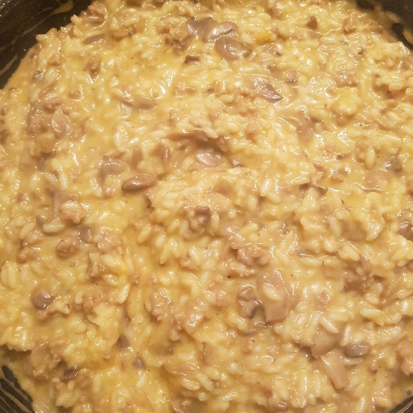Ricetta Risotto alla zucca con funghi e taleggio La Ricetta di