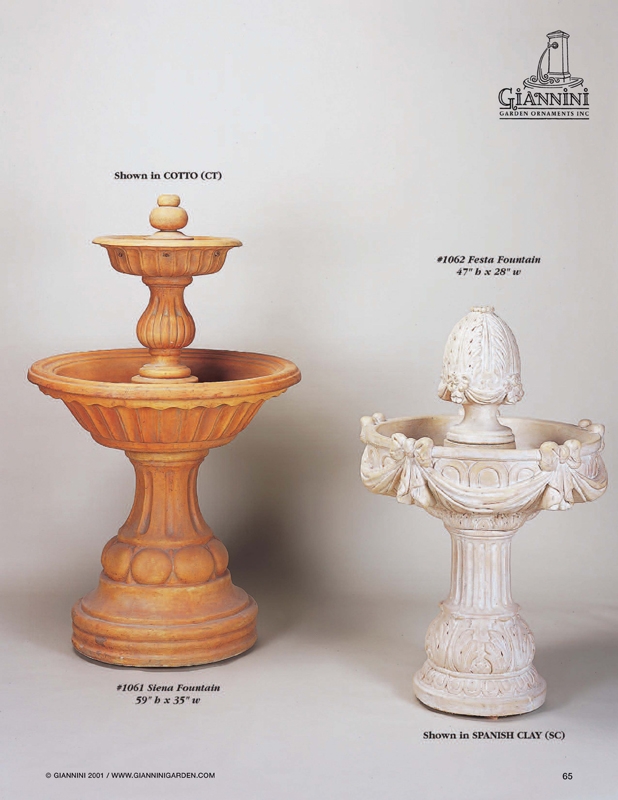 Photos of Garden Fountains, Planters, Statues Giannini Garden