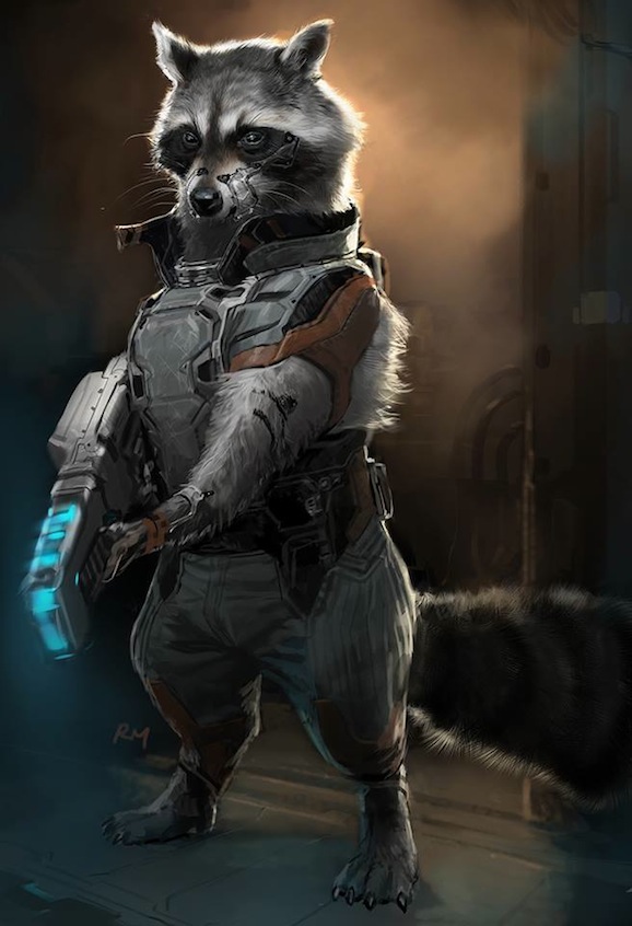 Guardians Of The Galaxy Alternate Rocket Raccoon And A Look At A Surprise Guest Giant Freakin