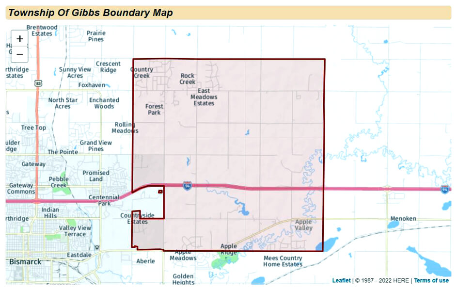 Gibbs Township, Burleigh County, ND Home