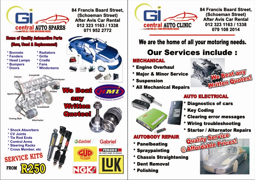 Car Repairs Car Body Parts Spare Gauteng Newsletter/Blog GI