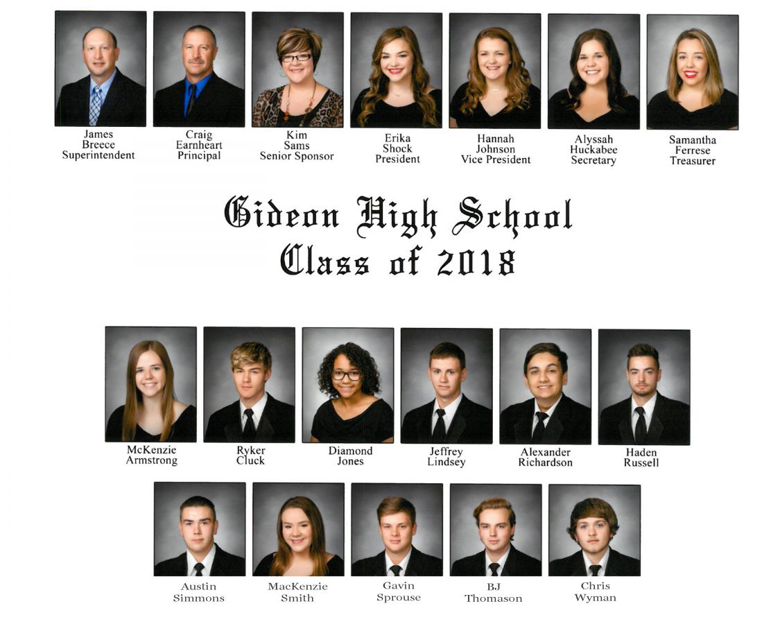 Gideon High School Graduates