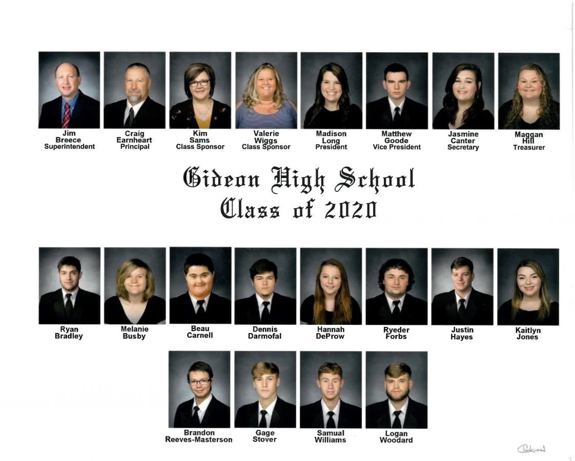 Gideon High School Graduates
