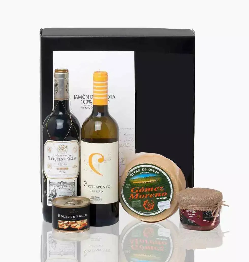 Order Cheese & Wines Combine Pack to Spain