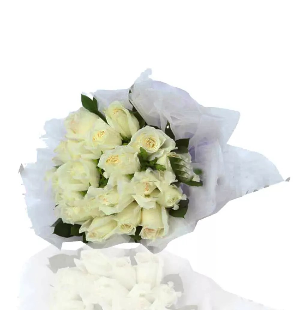 Order Floral Bouquet Soft Blissful Greetings To Singapore