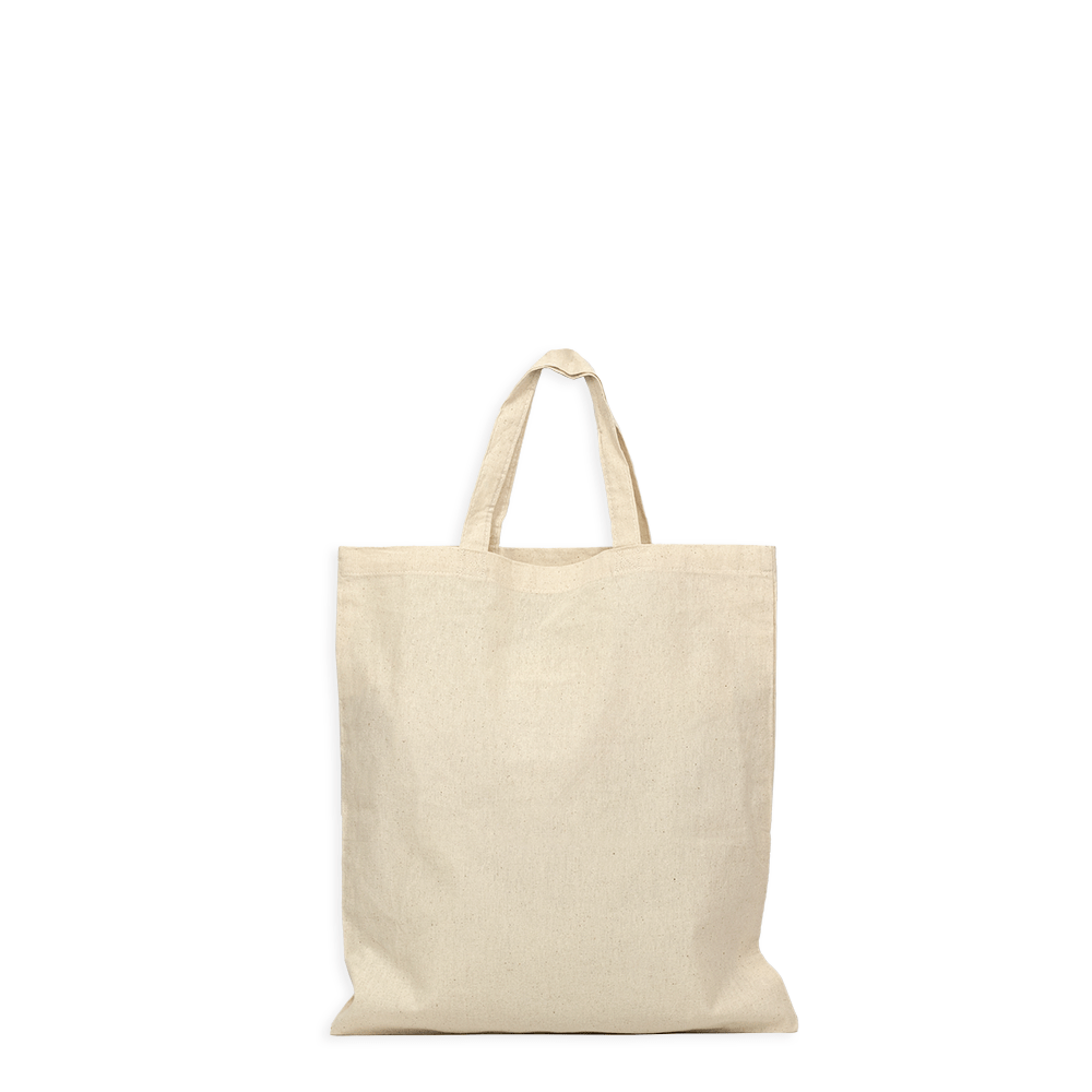 Natural Calico Bags 37cm x 42cm with Two Short Handles