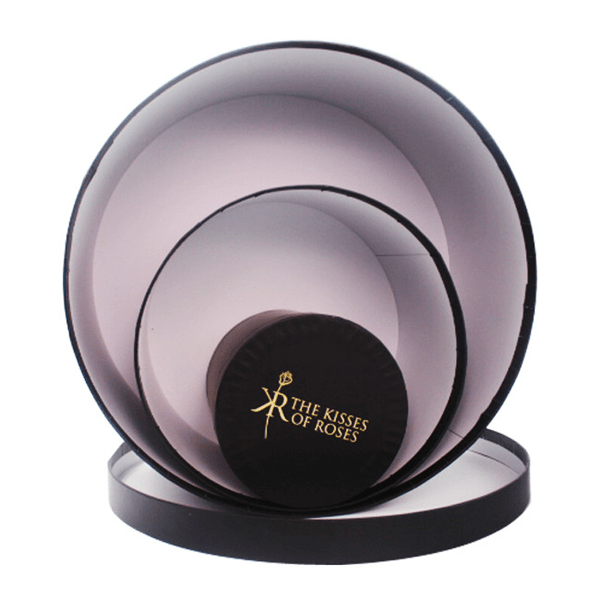 China Luxury Round Custom Rose Flower Clear Flower Box Wholesale