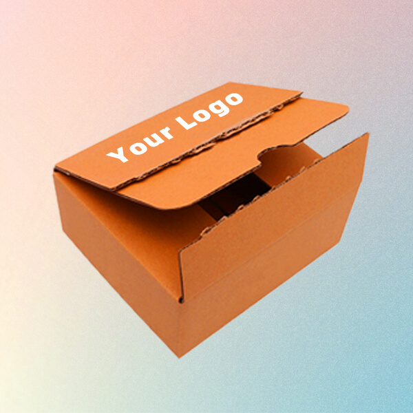 Custom corrugated packaging box with tear strip for easy opening wholesale