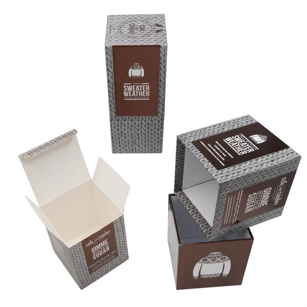Custom candle packaging boxes wholesale with logo