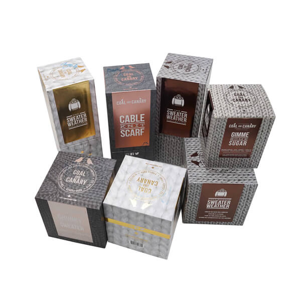 Custom candle packaging boxes wholesale with logo