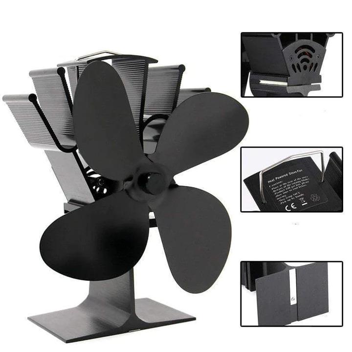 GFI™ Heat Powered Stove Fan Efficient Heat Distribution Gifts for idea