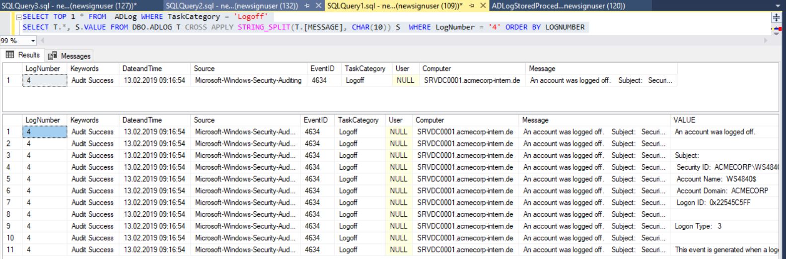 How to Effectively split a string using STRING_SPLIT function in SQL server