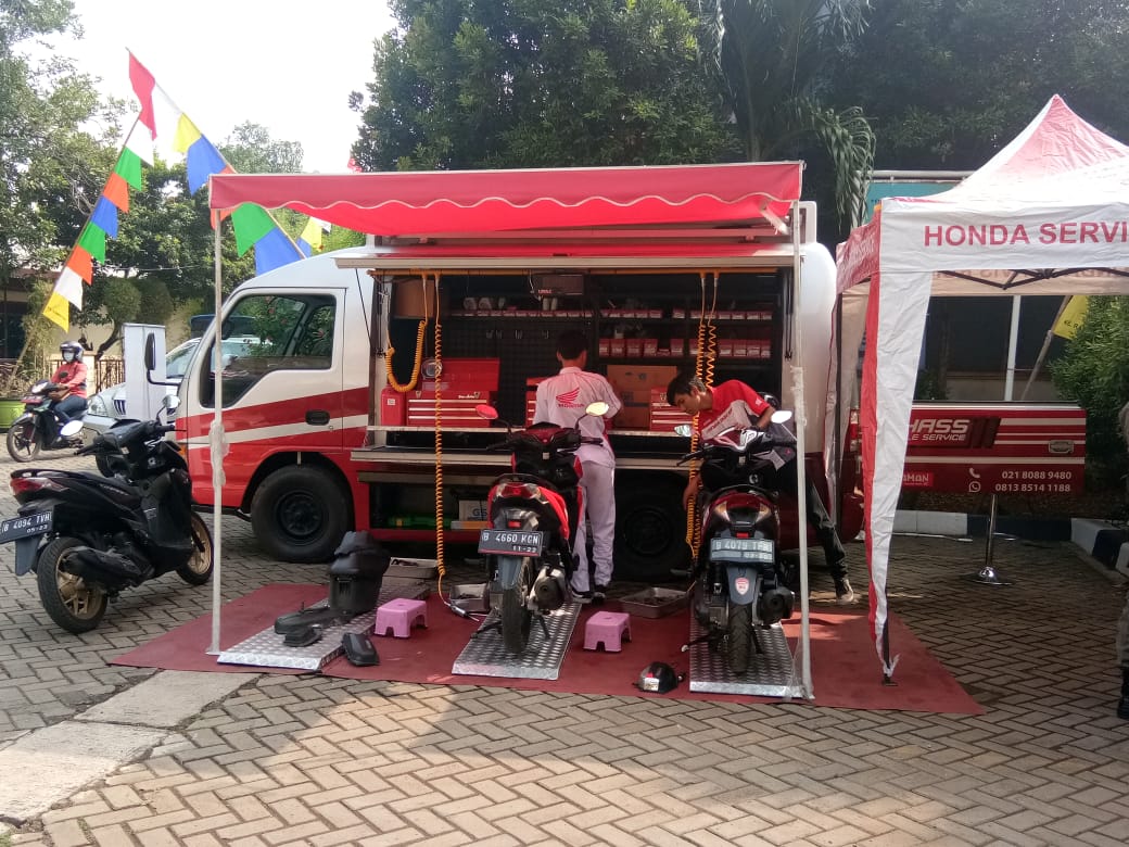 AHASS Mobile Service Menjadi Begkel Motor Terdekat Kaum