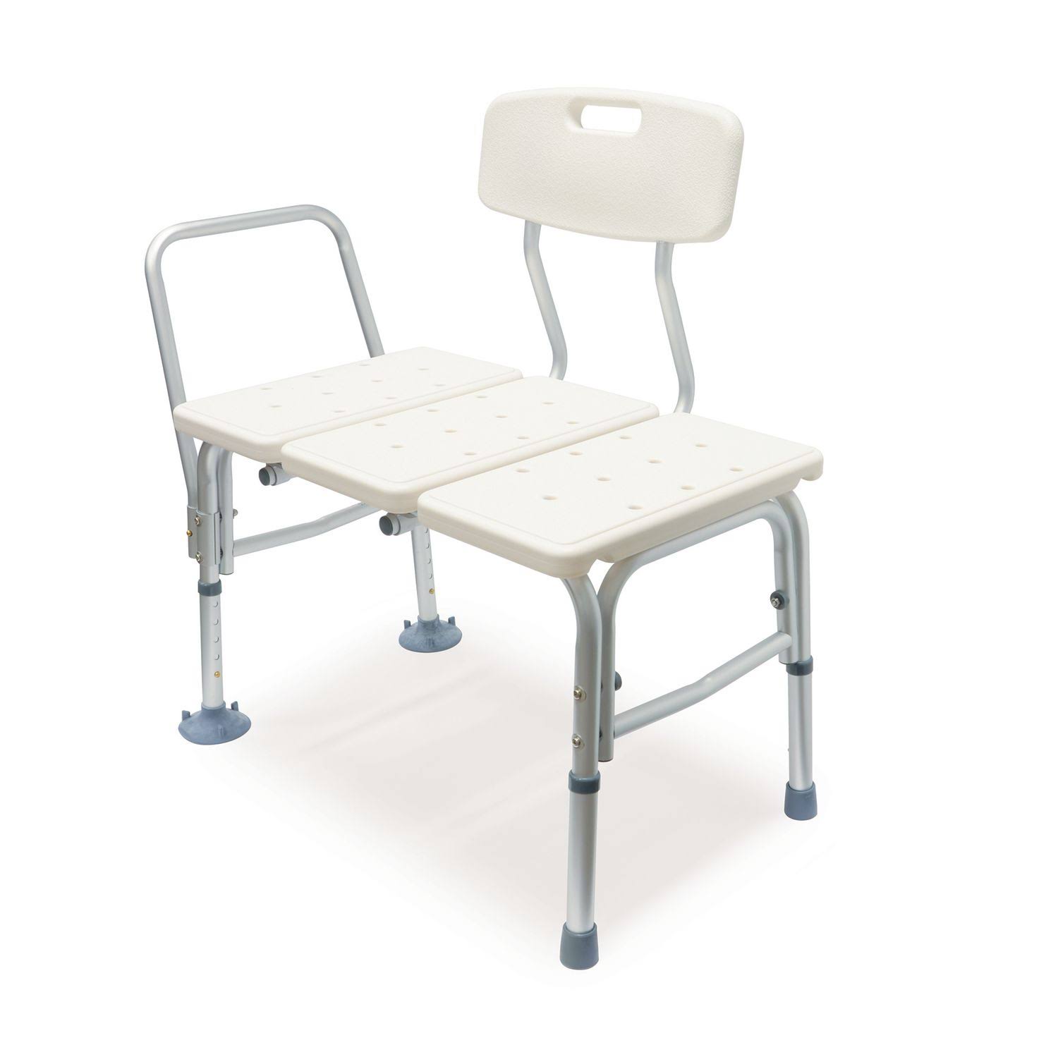 Heavy Duty Transfer Bench Bath Lightweight, Durable, Adjustable Height, Weight Capacity up to