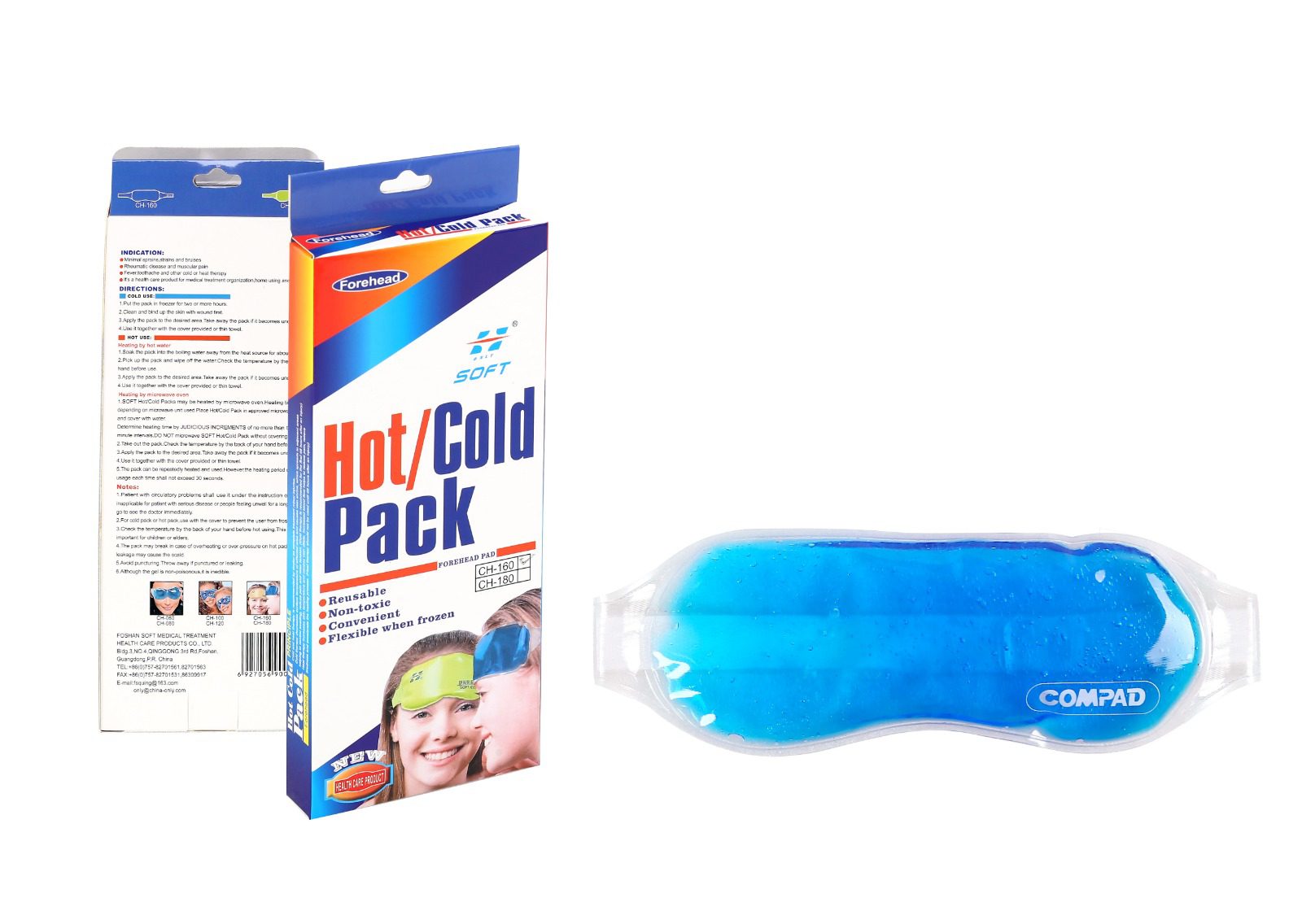 Hot/Cold Compress Pack For Forehead Immediate Relief At Your Fingertips