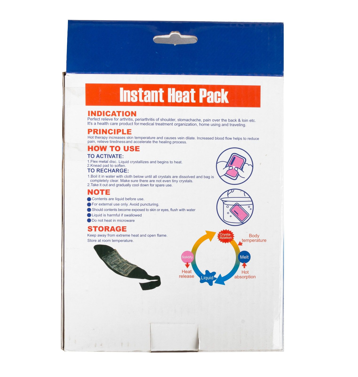 Instant Heat Compress Pack Essential Healthcare Product for Medical