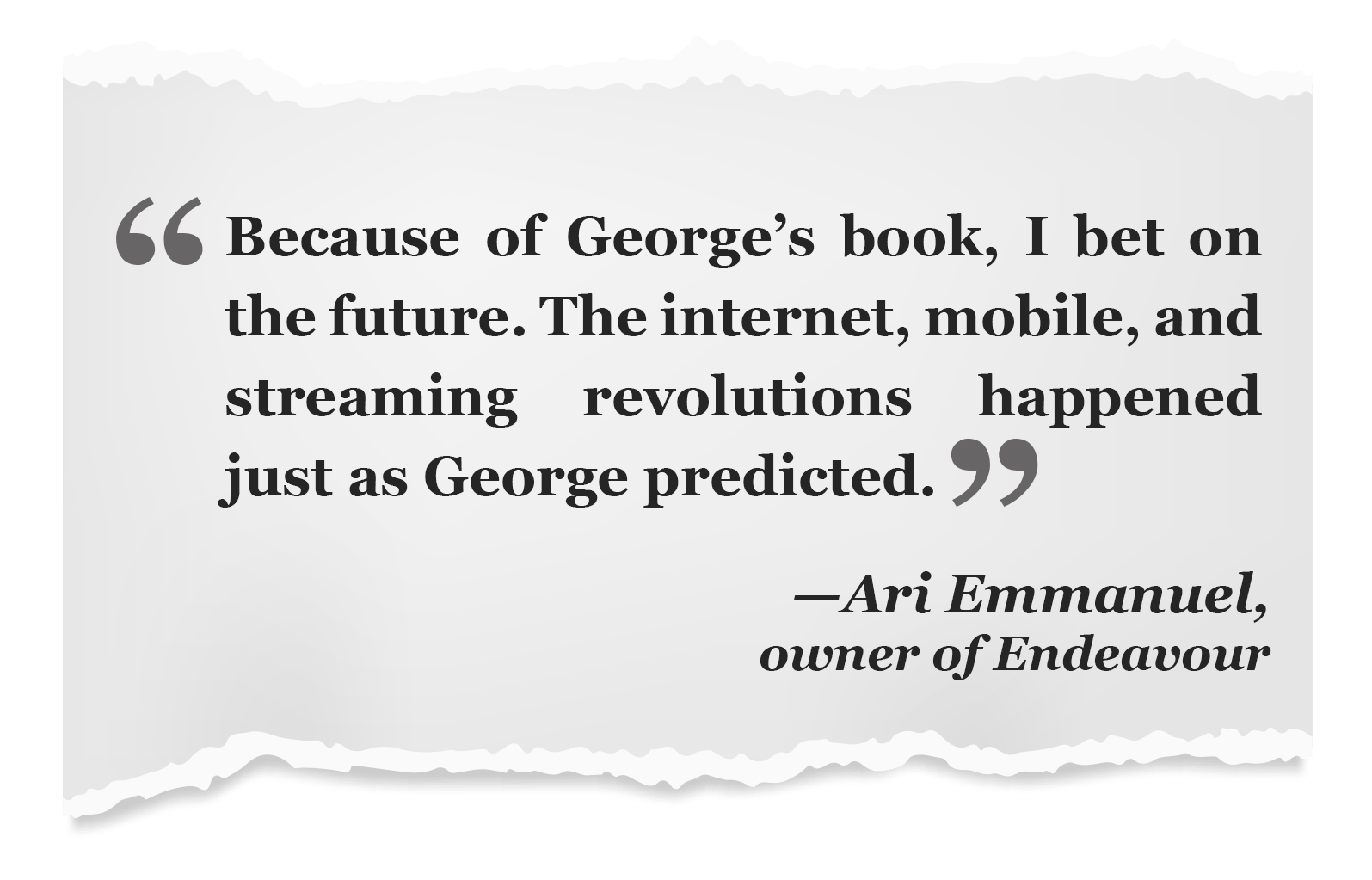 Gilder Tech Report Trillion Dollar Miracle