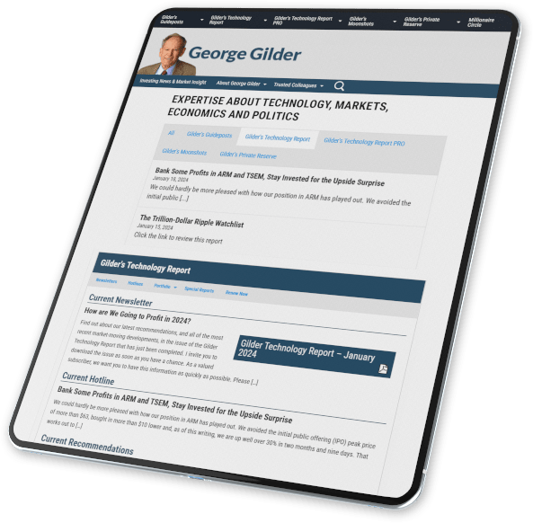 Gilder Tech Report Trillion Dollar Miracle